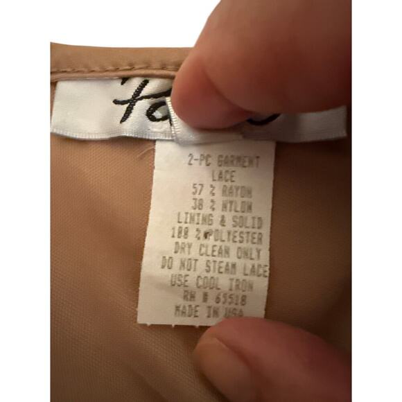 Patra Women's 2 Piece Floral Lace Jacket Layered Maxi Dress Size 12 Taupe NWOT - Picture 10 of 10